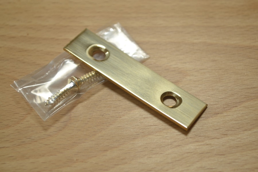 Polished Solid Brass 2" Mending Plate prokraft